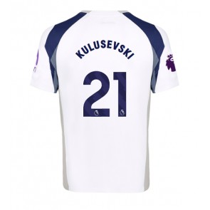 Lacne Muži Futbalové dres Tottenham Hotspur Dejan Kulusevski #21 2025-26 Krátky Rukáv - Domáci